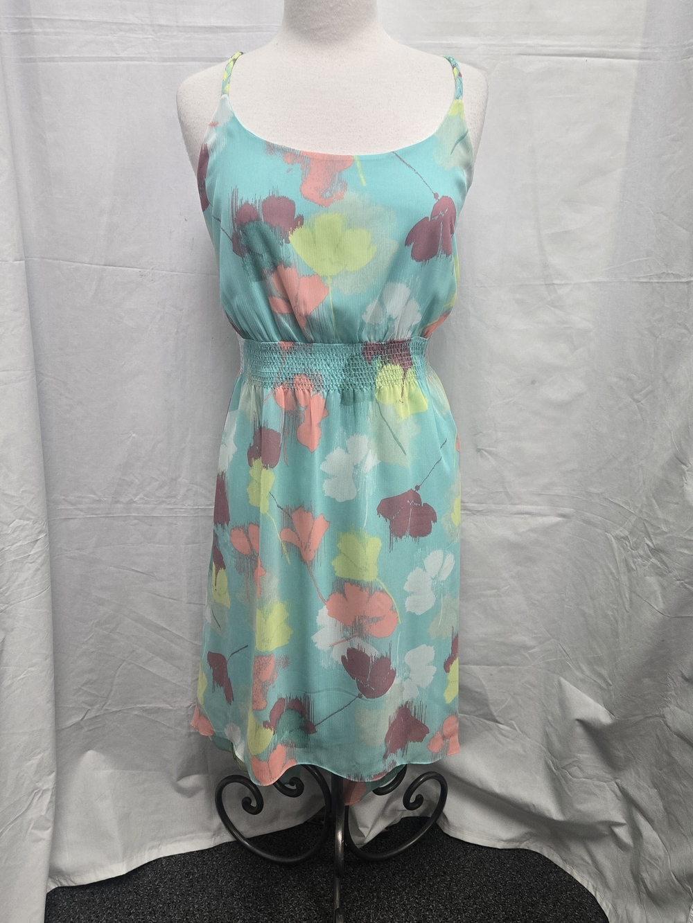 Lane Bryant Floral Smocked Waist Mini Dress